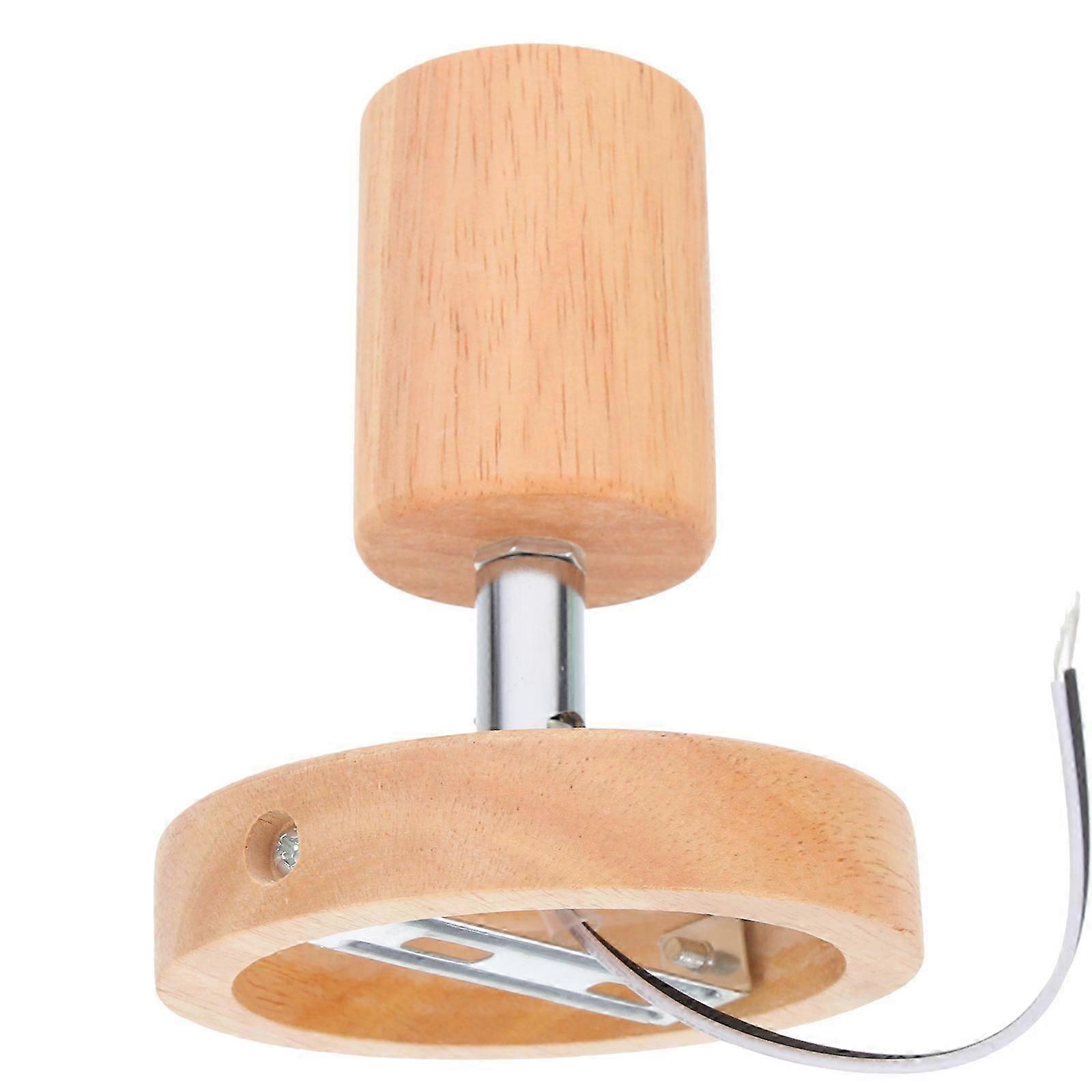 Wood E27 Thread Lamp Holder Rotatable Light Socket Ceiling Light Bulb Socket