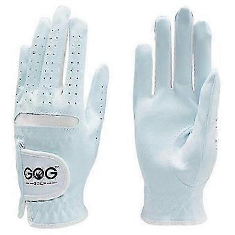 One Pair of Blue Professional Golf Gloves for Women, Compatible with Specific Brands, Made of Breathable Microfiber, Gloves Designed for Club Swing