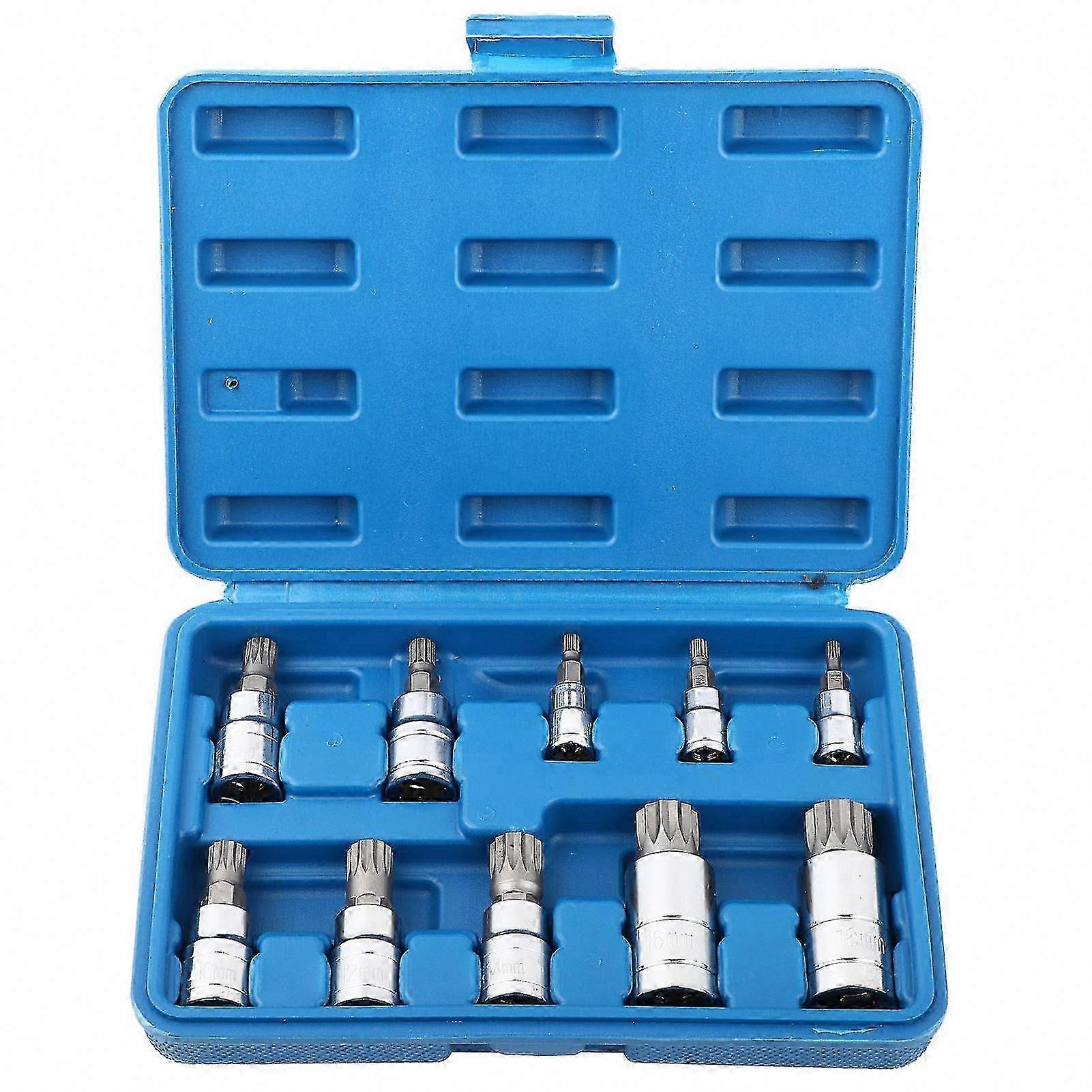 Triple Square Splined Bit Socket Set