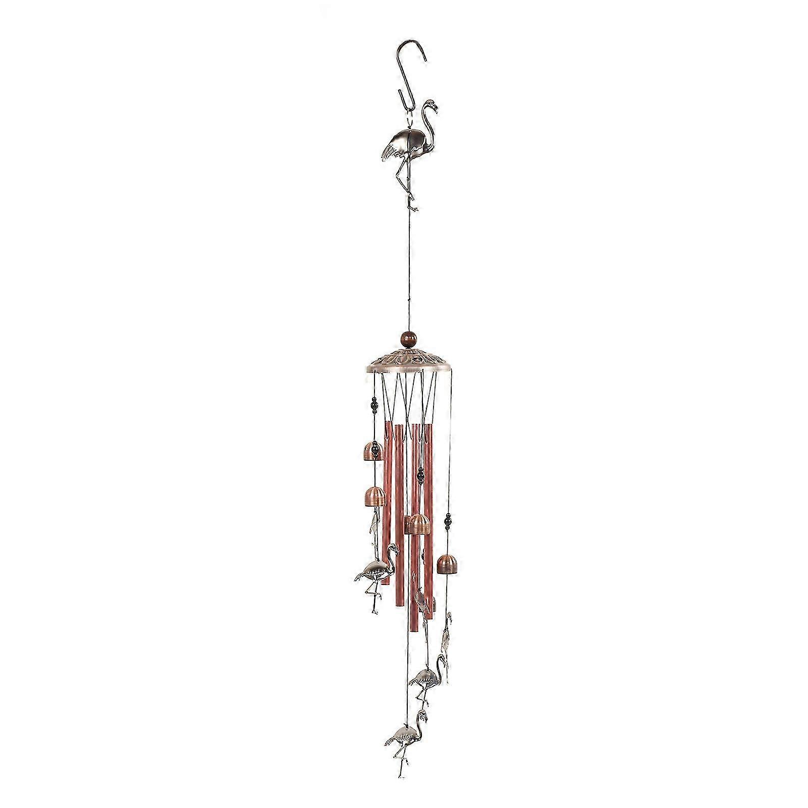 Flamingo-Shaped Alloy Wind Chimes