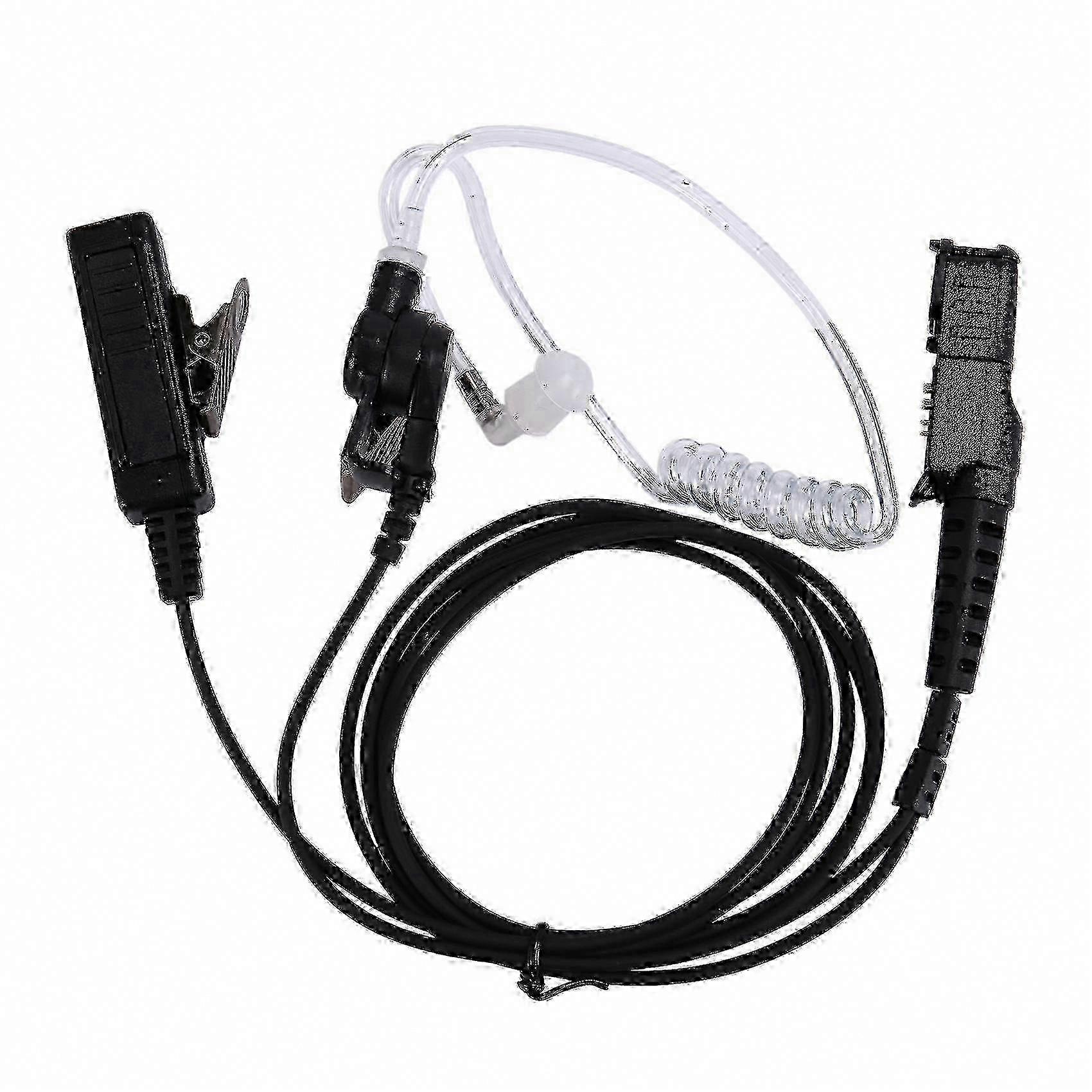 Two-Way Radio Earpiece Headset with Push-to-Talk Function compatible with Compatible Devices