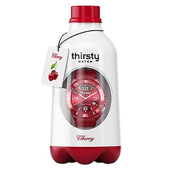 Thirsty cherry unisex Japanese Quartz Analog Unisex Watch with Silicone BRACELET BO-CHERRY