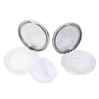 Loose Powder Container with Powder Puff Portable for Storage Use 10Pcs