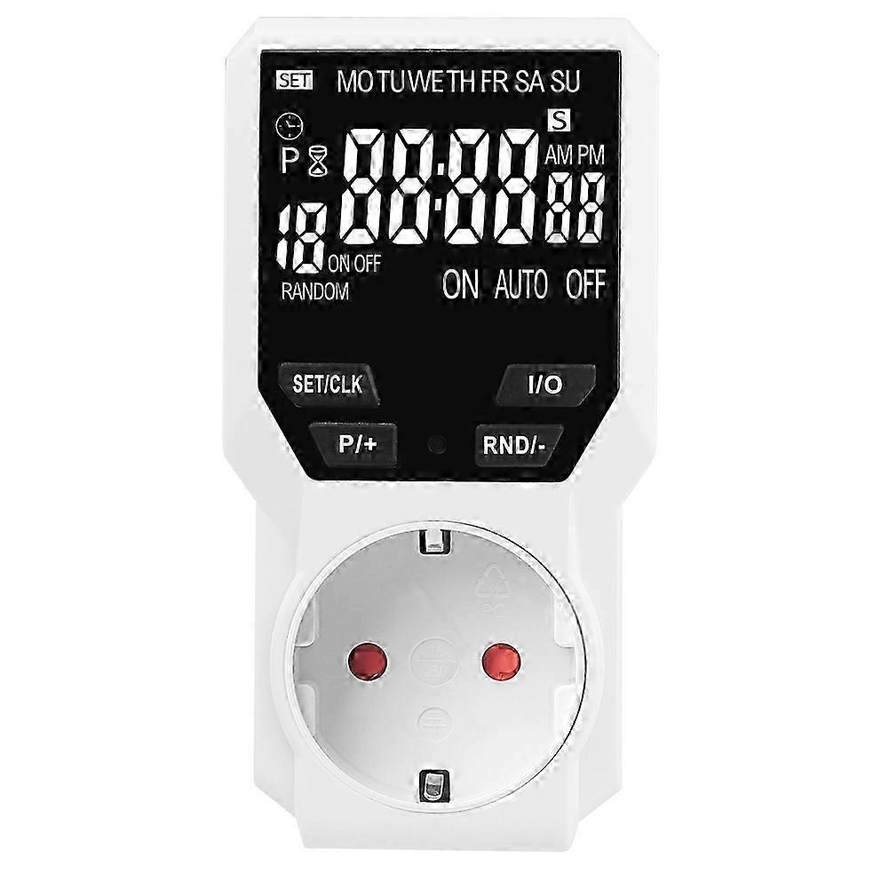 Digital Timer Switch Programmable Electronic Timing Socket Outlet Appliance Time Control Timed Coun-JNNJV