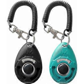 Justerbar håndleddsstropp Pet Clicker for hundetrening - Slitesterk svart og blå design