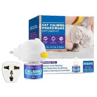 Pet Pheromone Calming Diffuser Set for Cats & Dogs — Anti-Anxiety Relief Kit with Soothing Spray.C2