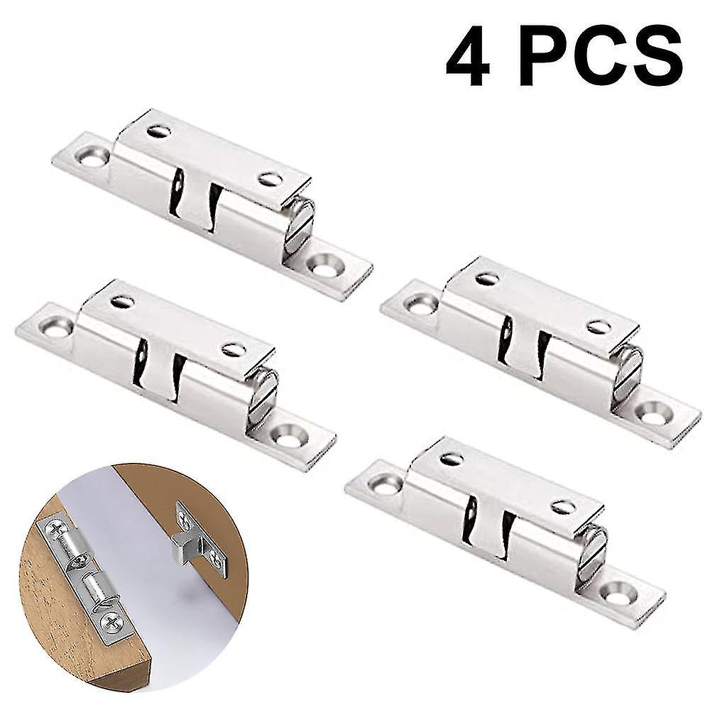 4 Pieces Double Roller Catch, High-performance Cabinet Lock