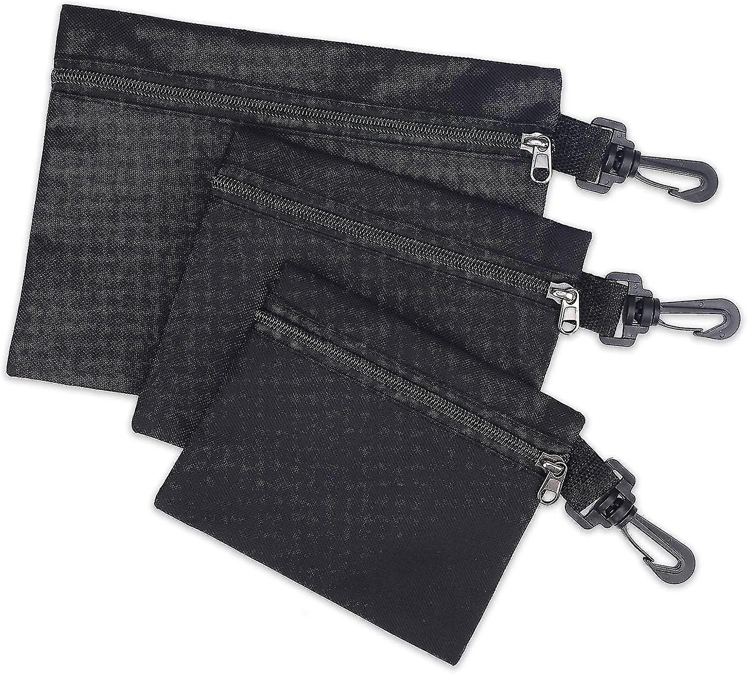 3pcs Small Storage Bags With Hooks