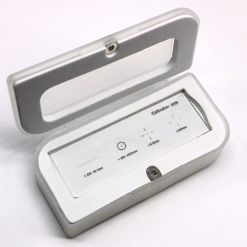 926 0.01mm Microscope Slides Reticle Calibrating Slide Ruler Cross ...