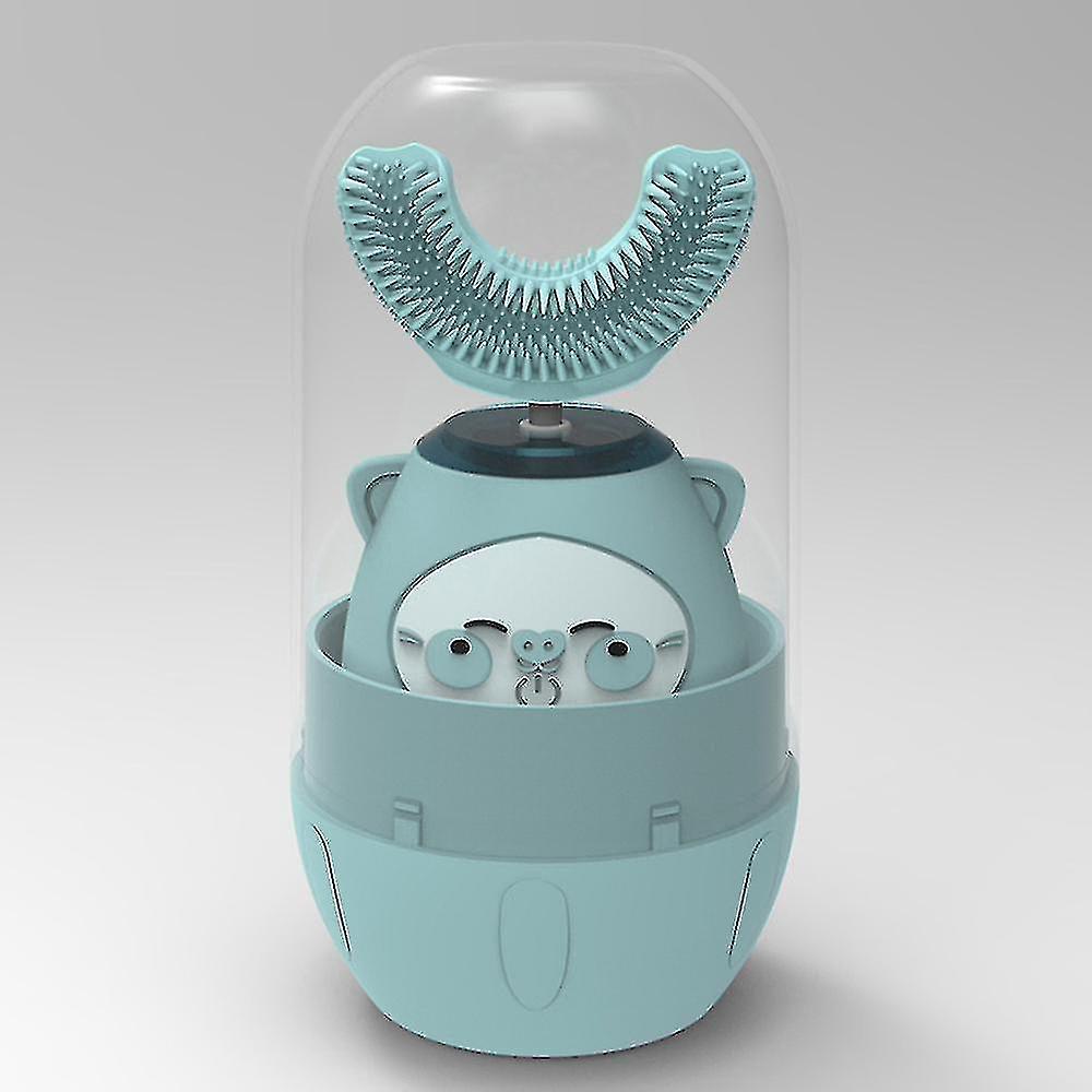 Kid Electric U-shape Toothbrush With 3 Modes 2 Led Uv Light