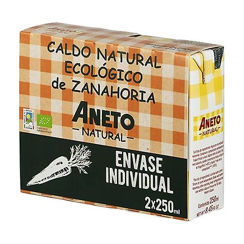 Natural eco carrot broth bipack 2 units of 250ml