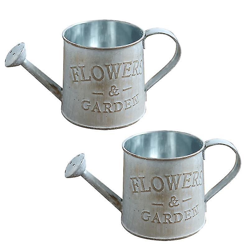 19X9x9cm Vases 2pcs Retro Flowerpot Home Decorative Flower Bucket Holder Home Desktop Dec