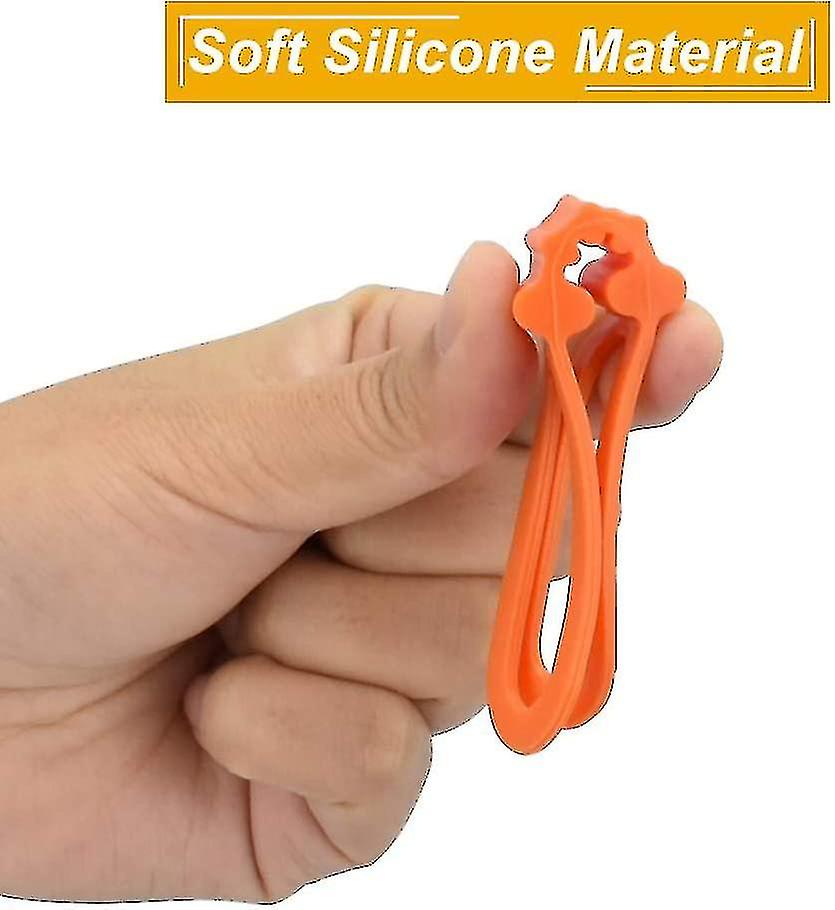 8 Pcs Bicycle Silicone Strap Flashlight Holder Bicycle Holder