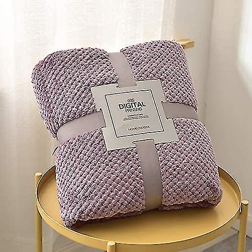 Super Soft Throw Blanket, Premium Silky Flannel Fleece Solid Color Lightweight Blanket For All Season Use 60x40 Inch