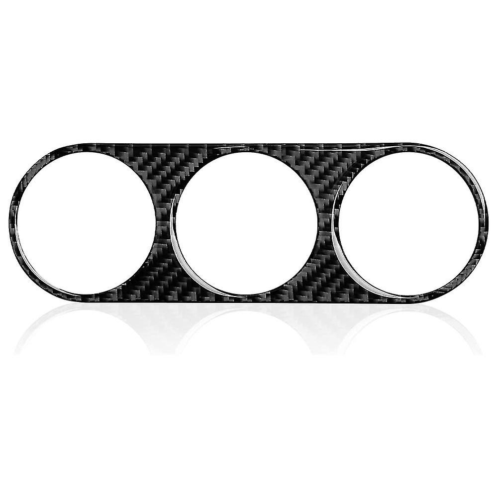 Fiber Car Button Panel Trim Decals Sticker For 2008-2014 Interior Accessories