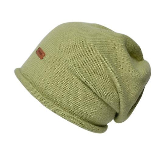 Women's Autumn And Winter Thin Knitted Hat Fashion New Arrival Casual Solid Color All-match Headgear Women's Large Head Wrap Earmuffs Cold Hat