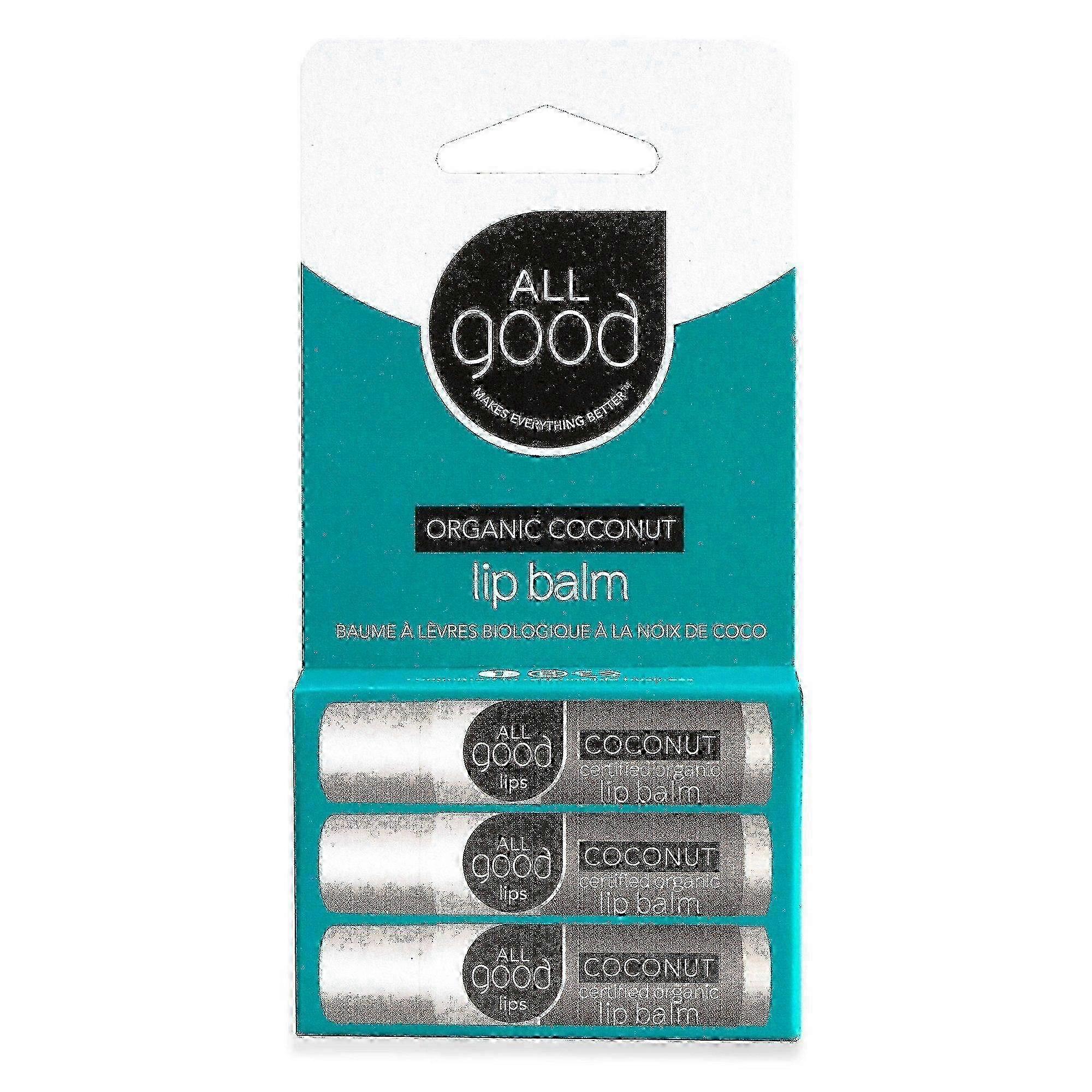 All Good Lip Balm, Usda Organic, Coconut, 1.6 Oz