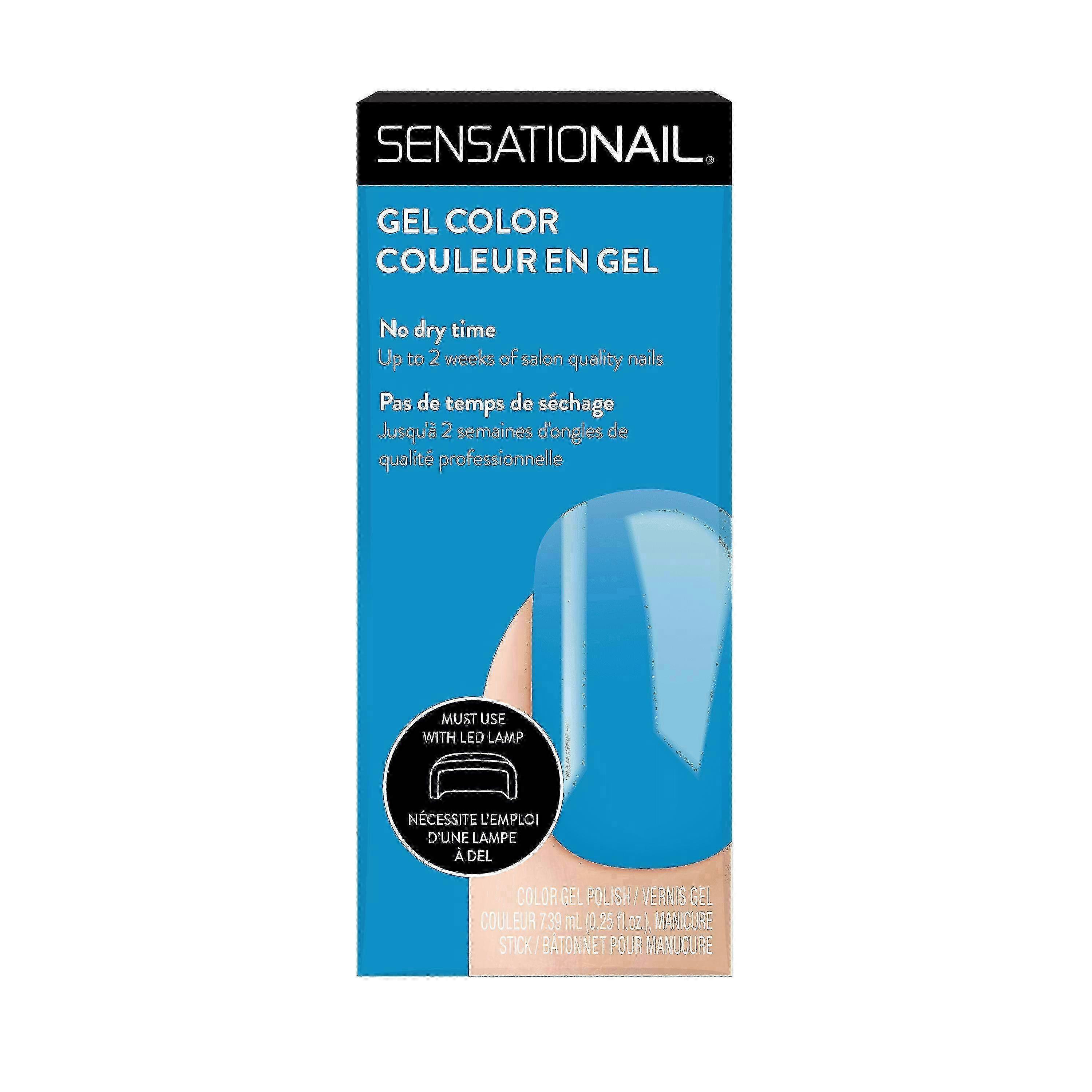 Sensationail 蓝色凝胶抛光剂,Un-teal The End,0.25 盎司
