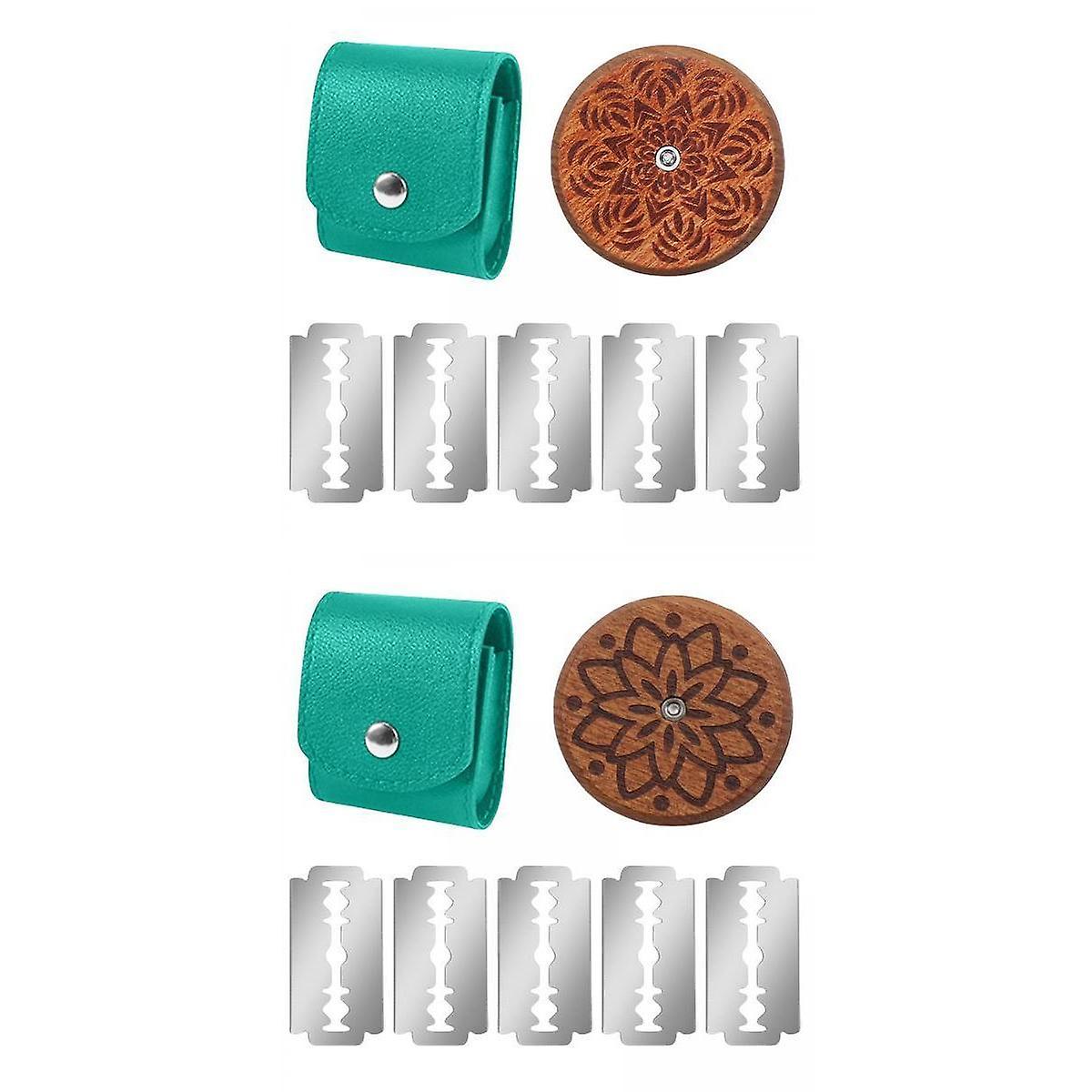 2x Wood Bread Lame Dough Score Cutting Tools for Artisan Bread Makers Baker