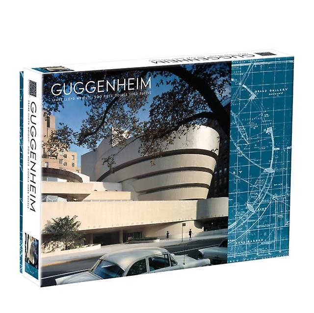 Frank Lloyd Wright Guggenheim 2sided 500 Piece Puzzle Game Book