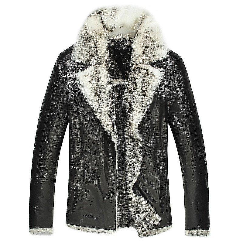 Mannen Justin Real Leather Shearling Coat