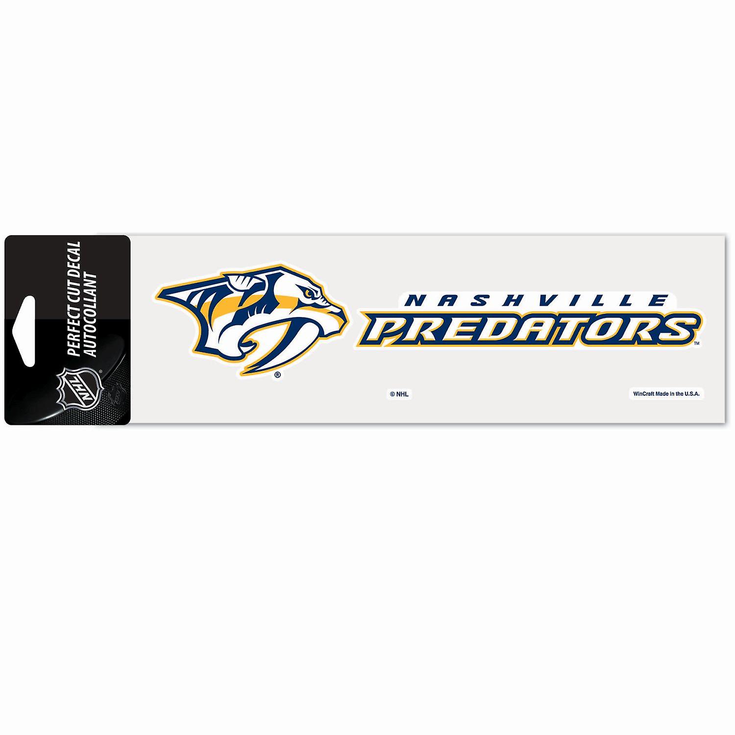 NHL Perfect Cut Αυτοκόλλητο 8x25cm Nashville Predators