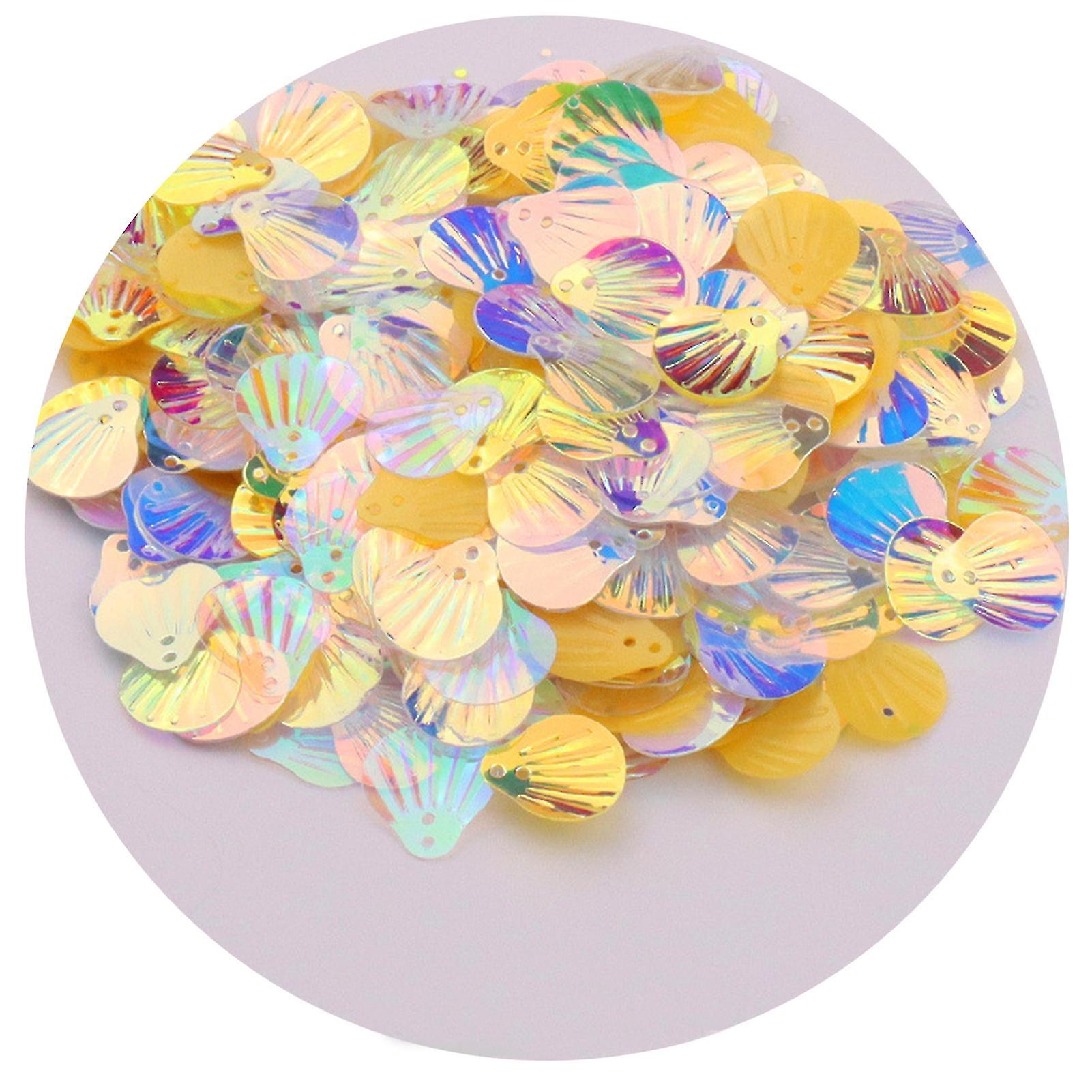 Seashell Sequins Multicolor Decorative Portable Oval Hologram Mermaid Paillette Sequins Daily Use