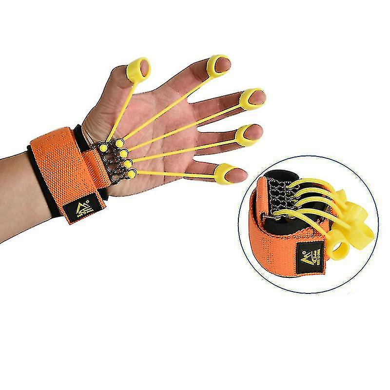 Finger Extensor Exerciser Hand Yoga Resistance Band Strength Trainer
