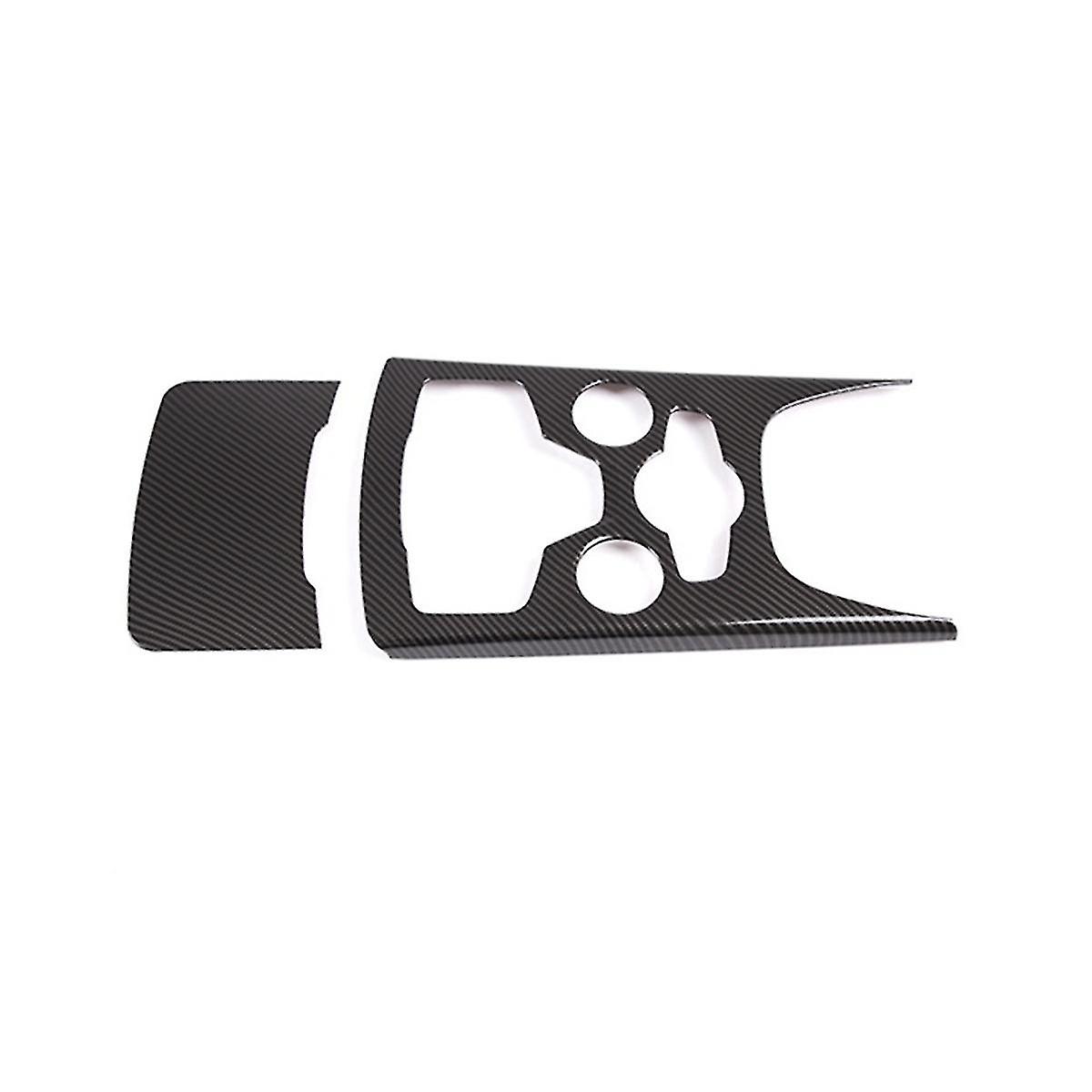 Car Carbon Fiber Central Gear Panel Control Panel Decal Interior Modification For Stelvio 2020 2021