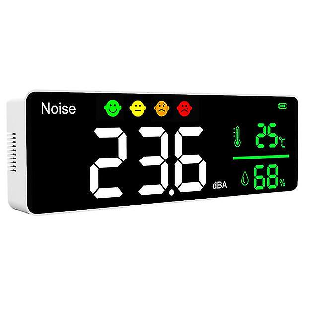 Digital Sound Level Meter With Large Lcd Display 30-130db Noise Meter Decibel Wall Mounted Hanging Noise Monitoring Tester