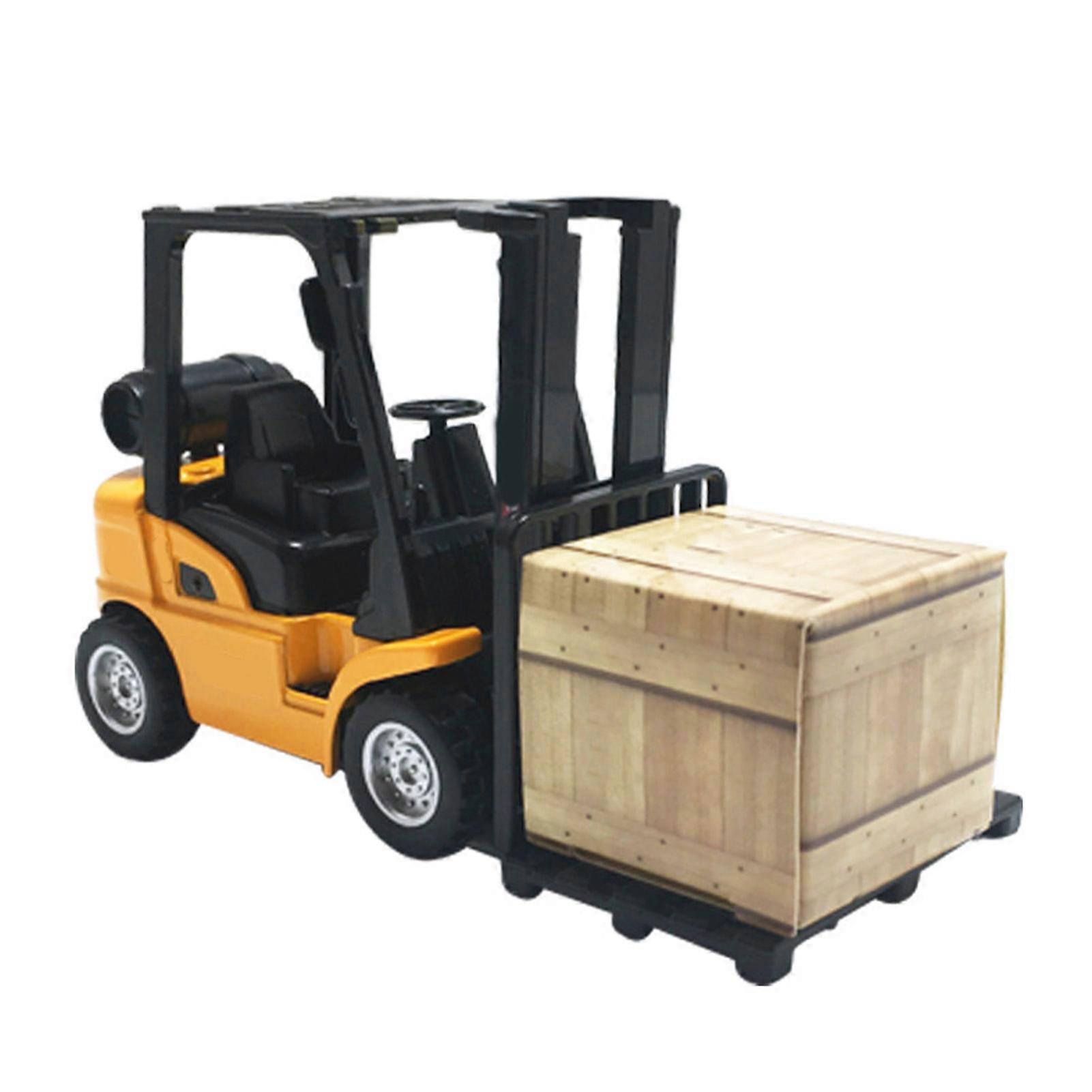 Kids Alloy Engineering Vehicle Toy Pull Back Die Casting Mini Construction Forklift Toy