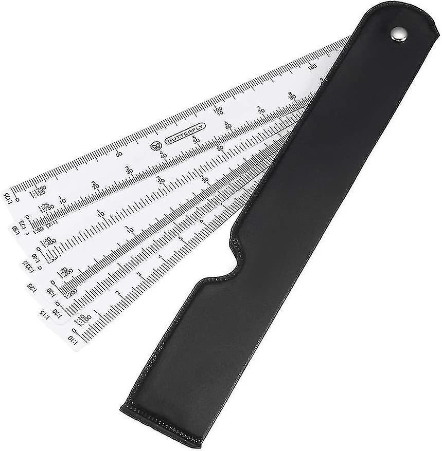 Scale Ruler 30cm Engineer Scale Architect Rulers 1/10 1/15 1/20 1/25 1/30 1/33 1/40 1/50 1/75 1/125