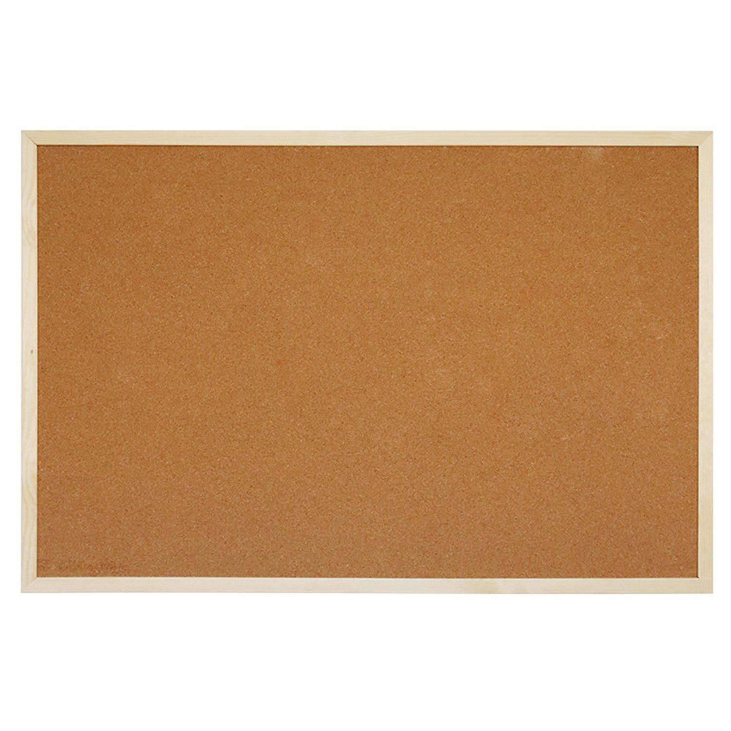 1 ensemble de tableau d'affichage en liège durable et polyvalent avec cadre en bois pour notes, messages, photos, souvenirs