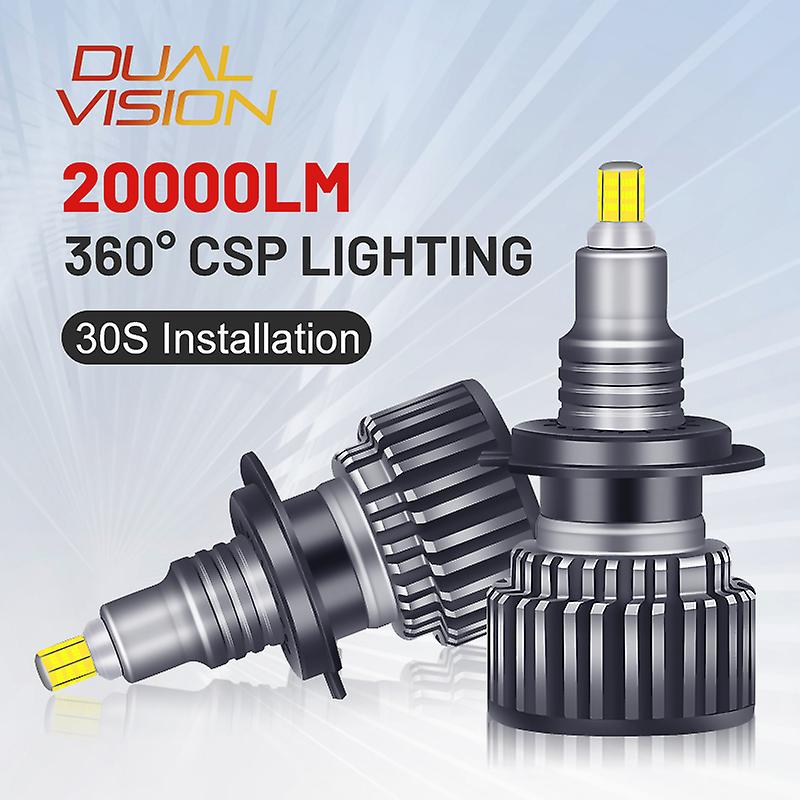 -2 év garanciah7 led 360 h11 h1 20000lm autós fényszóró izzók Hb3 Hb4 9012 Hir2 9005 9006 880 881 H27 Automatikus ködlámpák Bi LED projektor 12V
