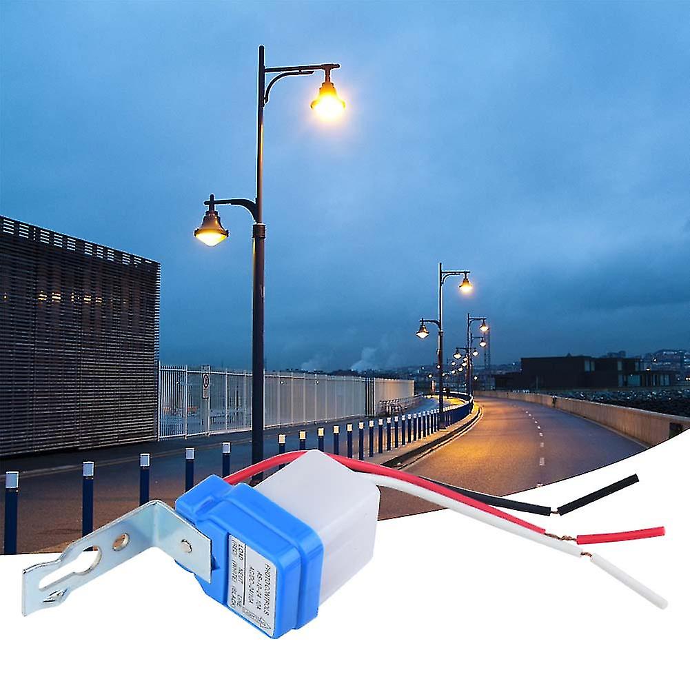 Light Control Switch, AC 12V/24V/110V/220V 10A Auto On/Off Automatic Switch Street Light Switch Light Control Sensor(24V)