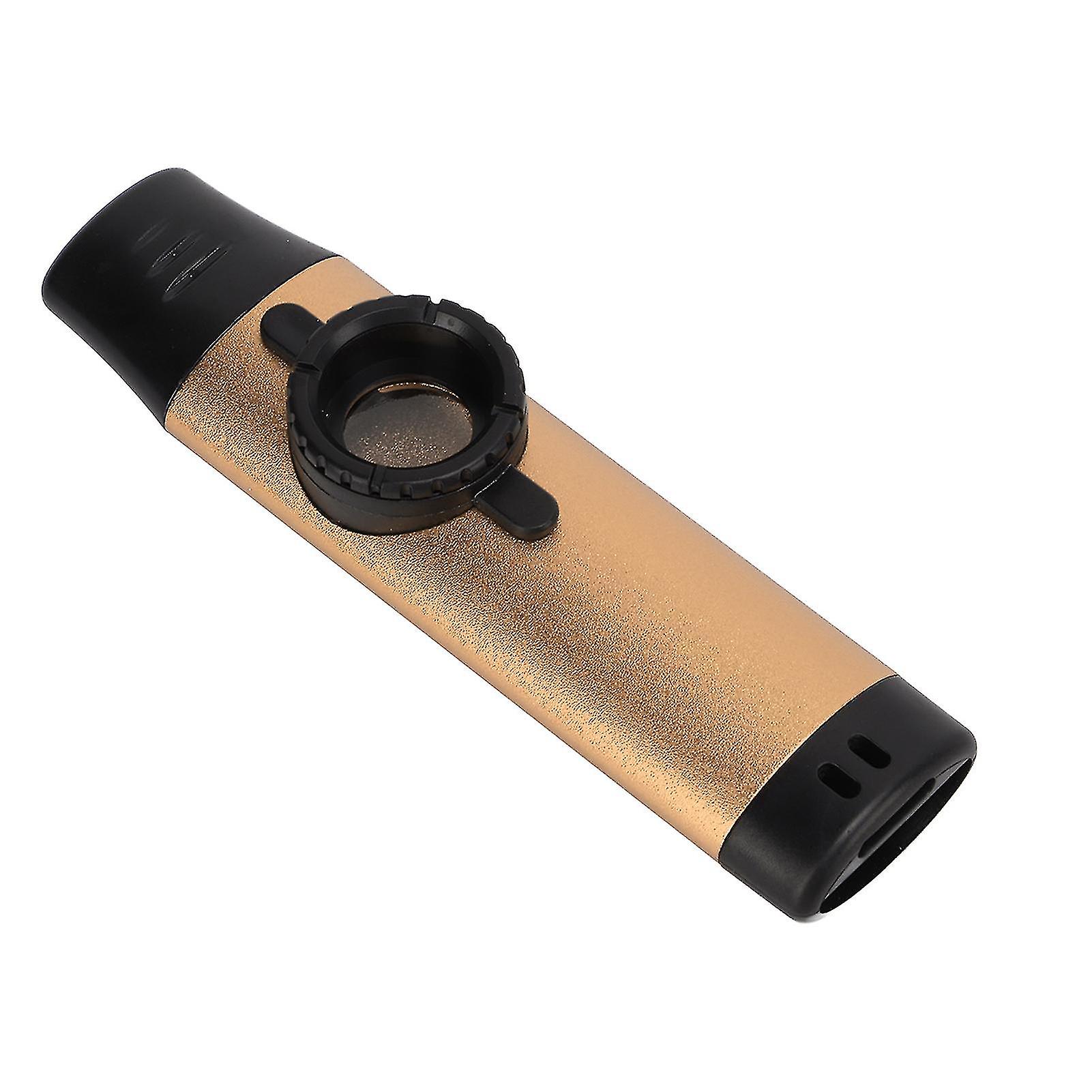 שופר שרף מתכת Kazoo מכשיר רוח אטימות מתכוונן עם דיאפרגמות חליל זהב