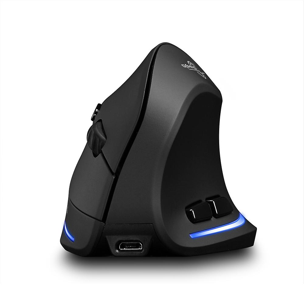 Mouse da gioco wireless ZELOTES F-35B 2.4G+BT3.0+BT5.0 Mouse verticale ergonomico a tre modalità con regolazione a 3 marce