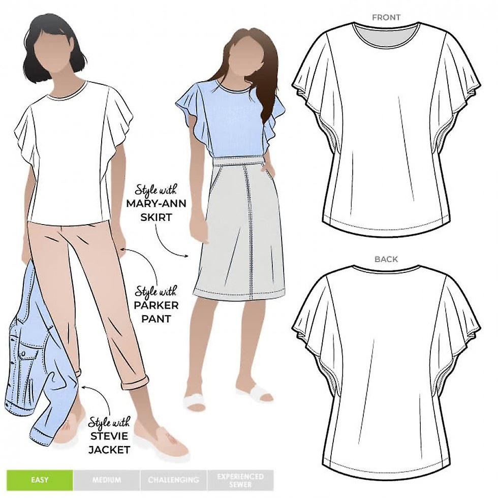 Style Arc Sewing Pattern Posie Top Sizes 18-30