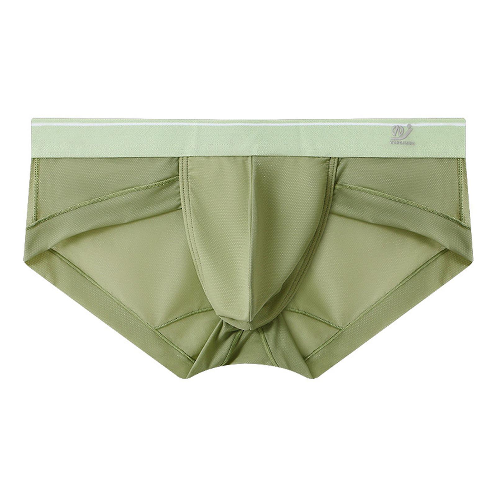 Men Panties Solid Color Quick Dry Breathable U Convex Bulge Pouch Anti-septic Thin High Elasticity Men Briefs Male Inner Wear Clothes