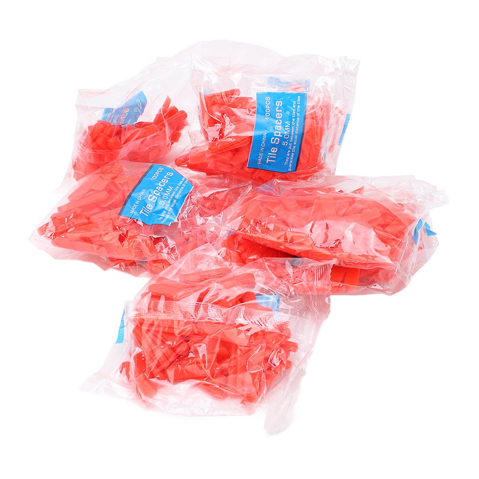 Tile Leveling Wedges, 1000Pcs 0.2in PE Red Wear Resistant Tiles Leveler Spacers for Decoration