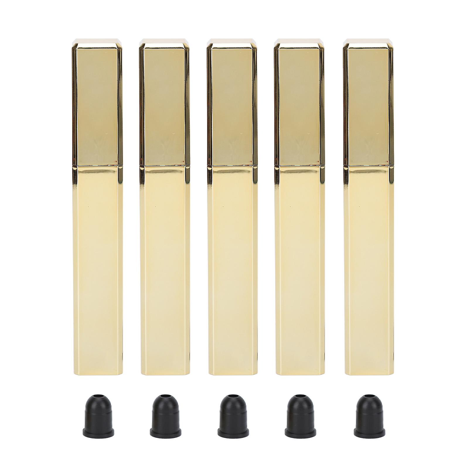 5pcs Empty Square Mascara Tubes Eyelash Cream Container Gold 10g DIY Kit