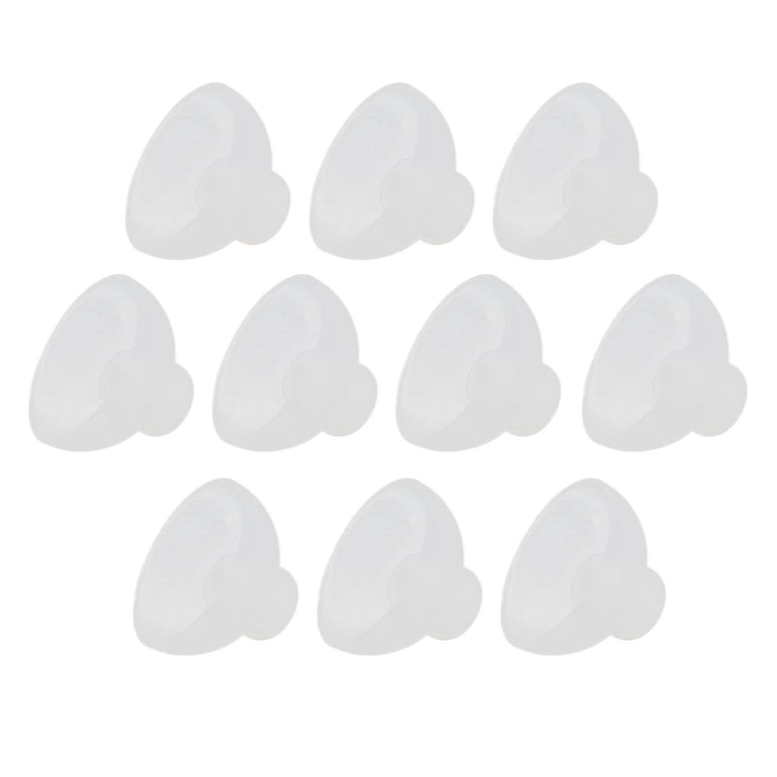 10 Pack Closed Silicone Eartips for Hearing Aids, Detachable and Washable, Compatible with Most Earphones (6mm)