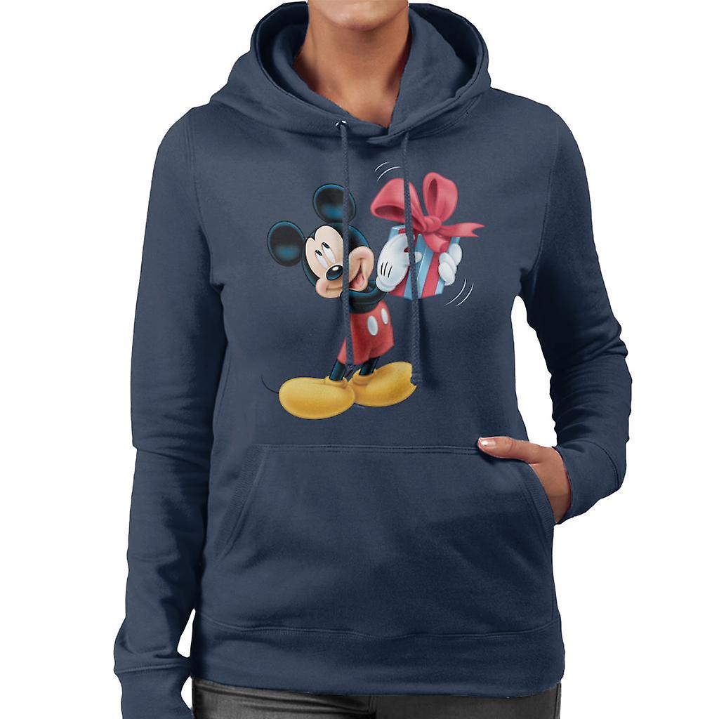 Disney Mickey Mouse Christmas Present Women's Hooded Sweatshirt
