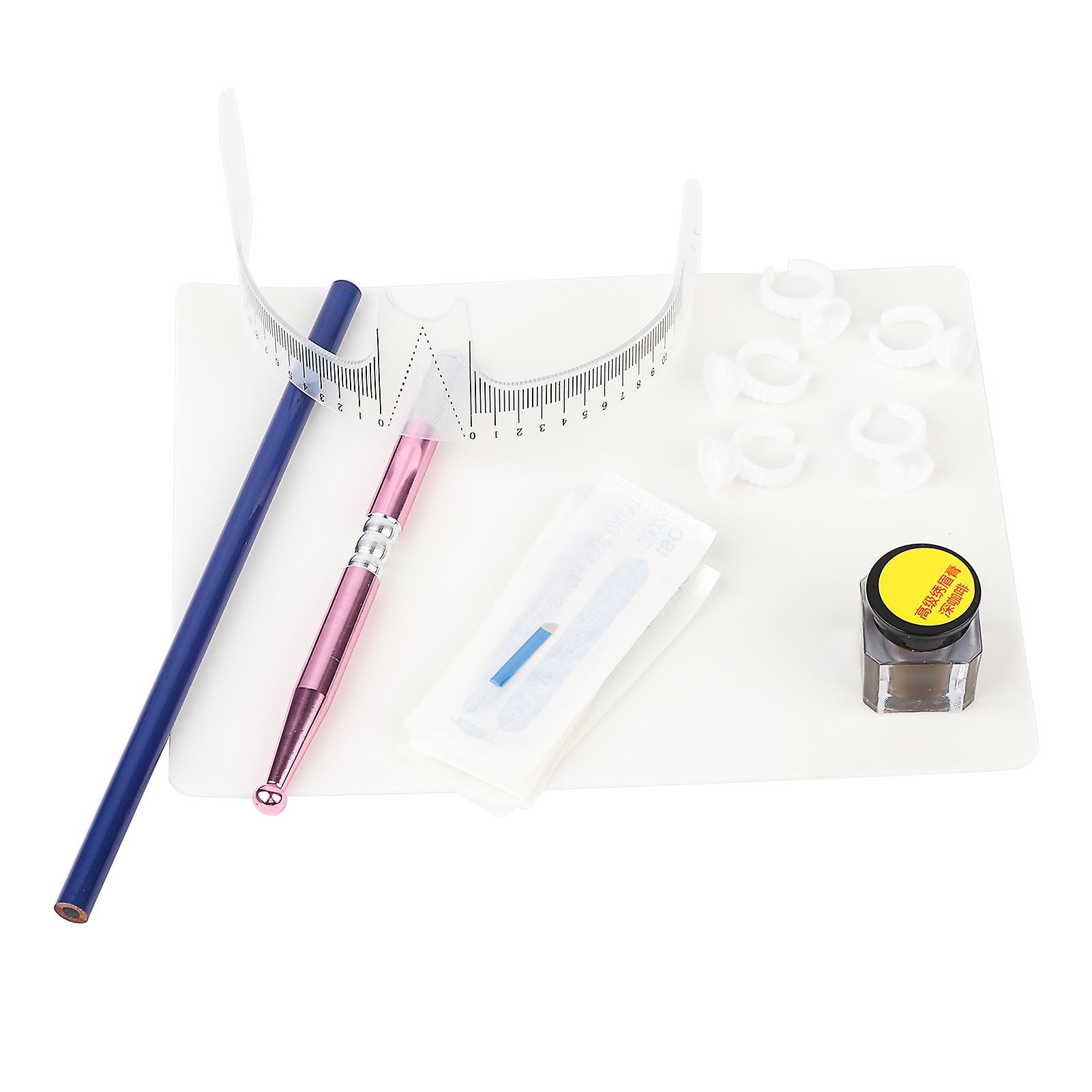 Permanent Eyebrow Micro Needle Pen Ink Cups Practical Skin Set Tattoo Makeup Tool