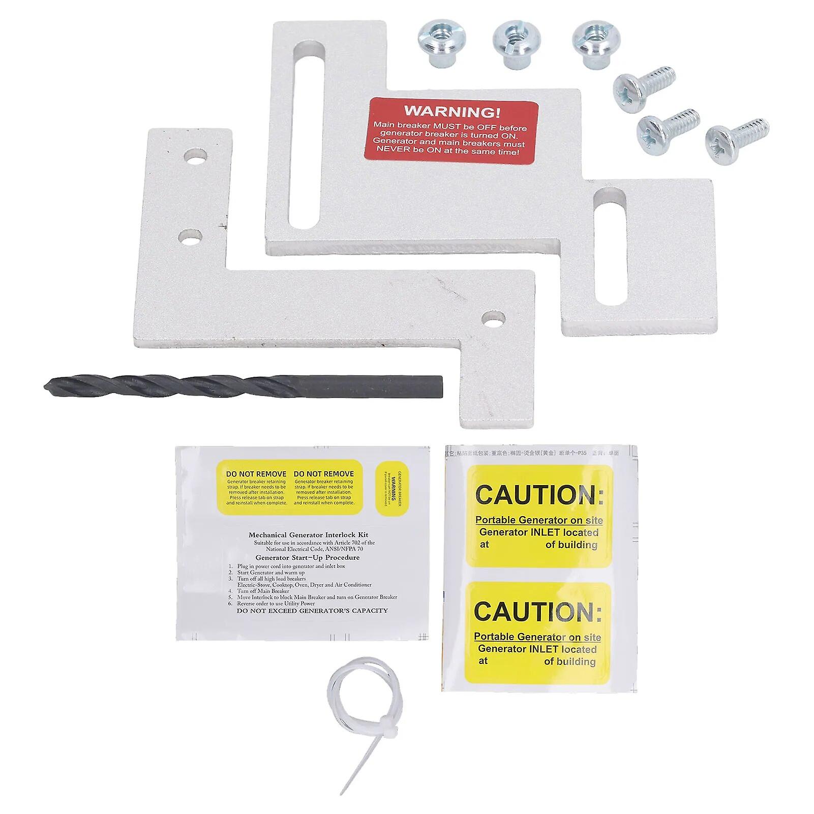 Generator Interlock Kit Oart Kit Easy Installation Perfect Fit Durable Secure Connection for BR CH Series~8598