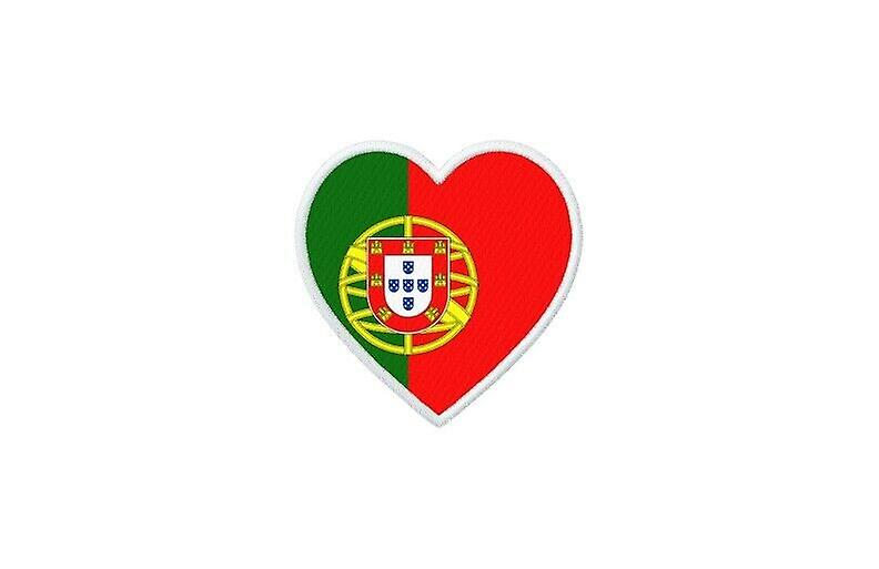 Patch badge ecusson prints thermocollant flag heart P portuguese