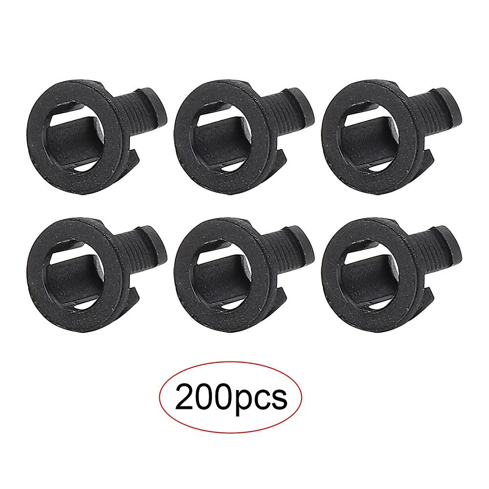 200PCs LED Holder Electronic Component Accessory Diode Bracket Mount Plastic Black 5mm