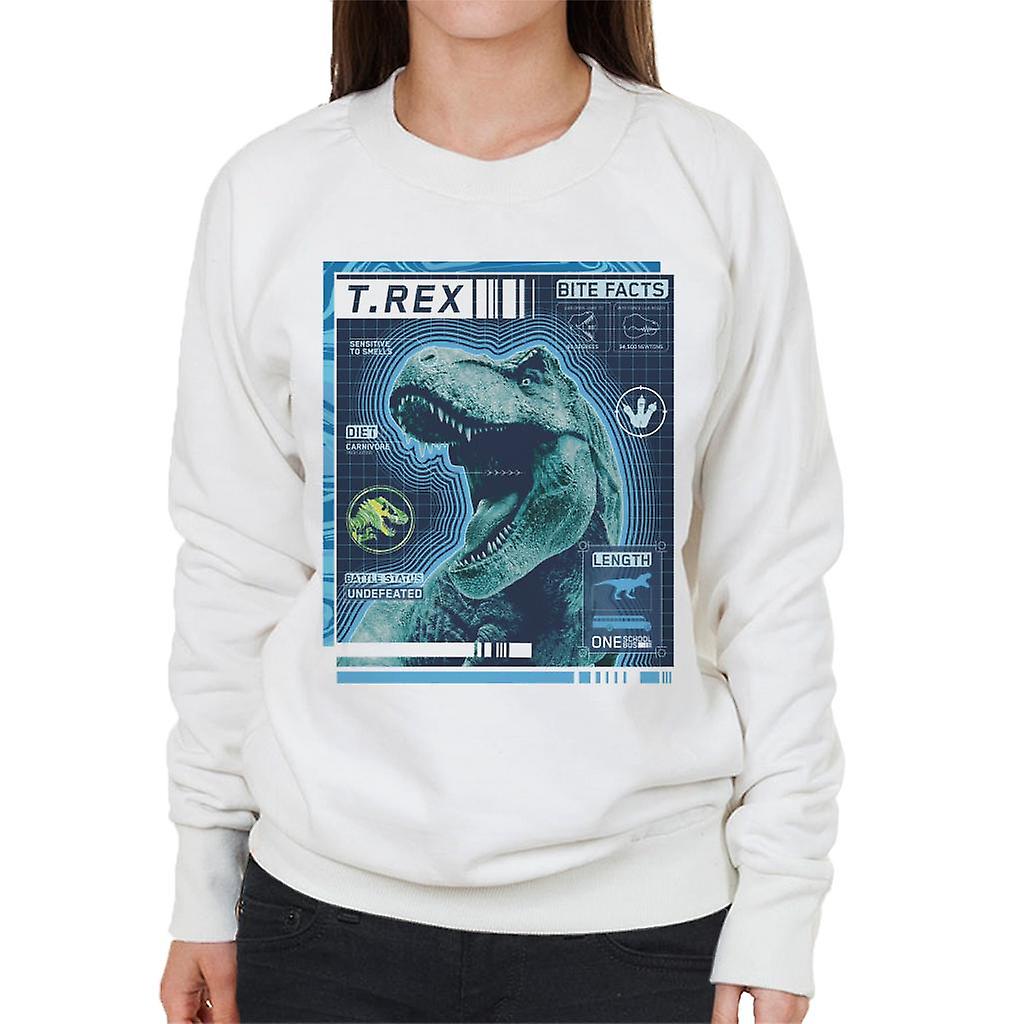 Jurassic Park T Rex Battle Status Undefeated Women's Sweatshirt