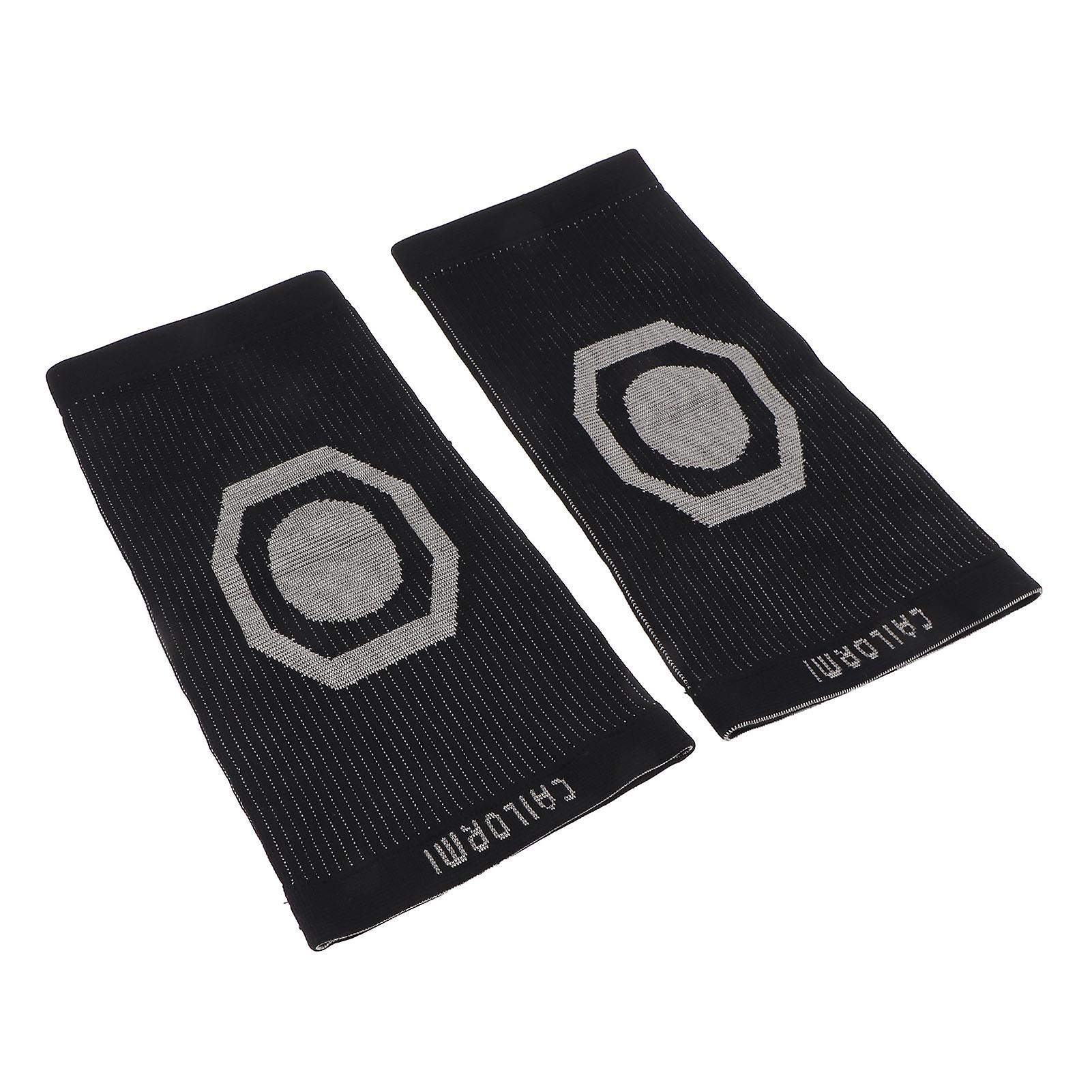 2pcs Graphene Knee Warmers Shock Absorption Resilience Soft Breathable Graphene Kneepads for The Elderly XXXL