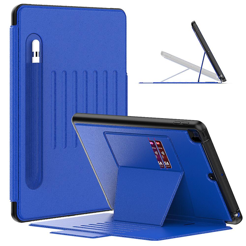 For iPad 7 /8 /9 with Pencil Holder Auto Sleep/Wake Function and Stand Cover